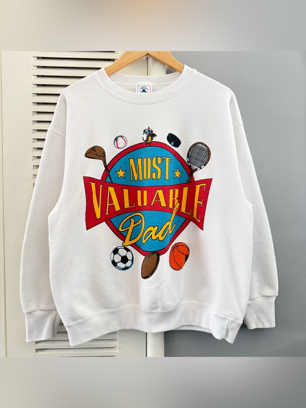 Vintage 90’s Most Valuable Dad Sports Crewneck Sweater
